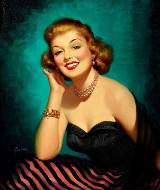 Красотки! Художник-иллюстратор Art Frahm (1907-1981)