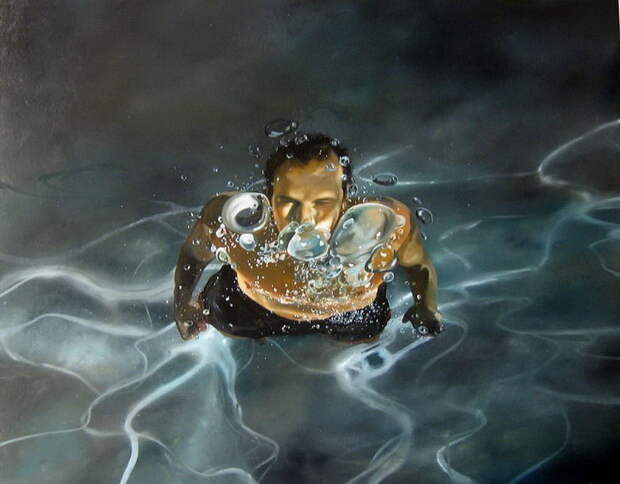 Плавающие женщины: картины Eric Zener