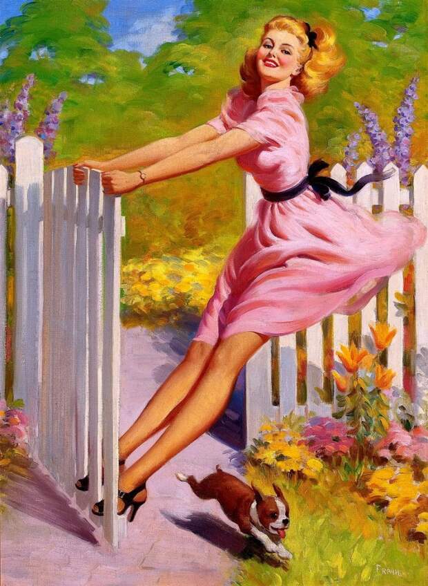 Красотки! Художник-иллюстратор Art Frahm (1907-1981)