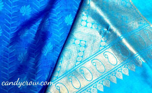 custom made silk saree