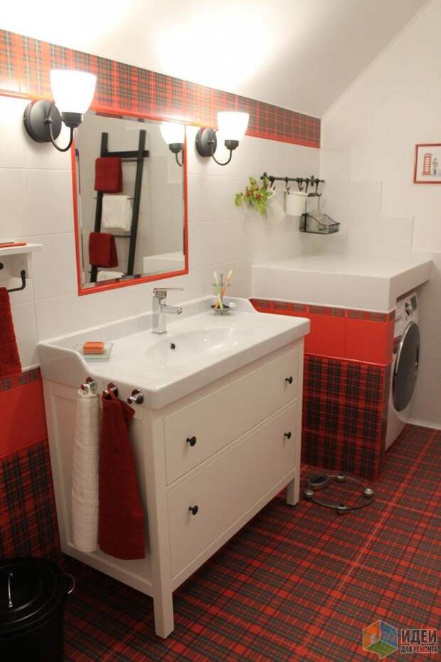 Необычная ванная комната, ванная в английском стиле