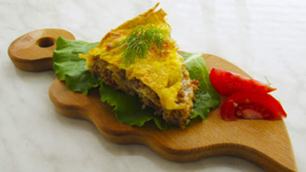 Фото к рецепту: Мясной пирог без возни с тестом! Фото к рецепту: Мясной пирог без возни с тестом!