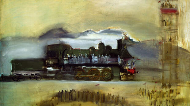 Дирижабли, метро и транспорт будущего глазами советского художника (КАРТИНЫ)