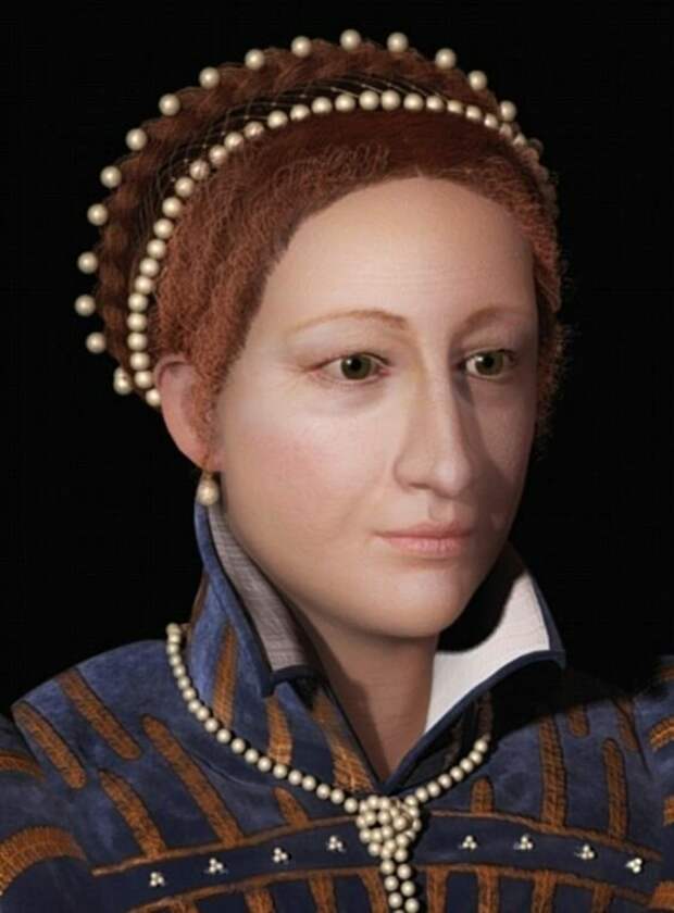 Мария, королева Шотландии (1542 год) антропологическая реконструкция, восстановление, женщины, история, люди прошлого, наука, черепа