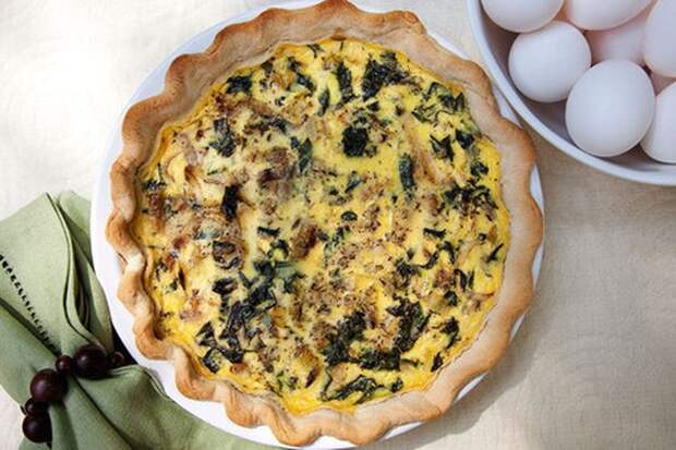 Киш со щавелем Киш со щавелем еда, щавель