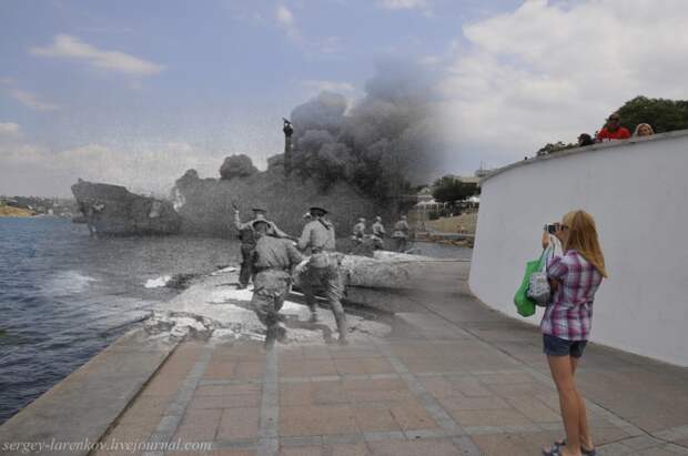 Севастополь 1944-2012 У памятника затопленным кораблям.