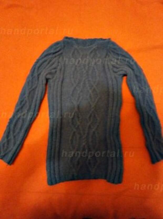 свитер вязаный спицами