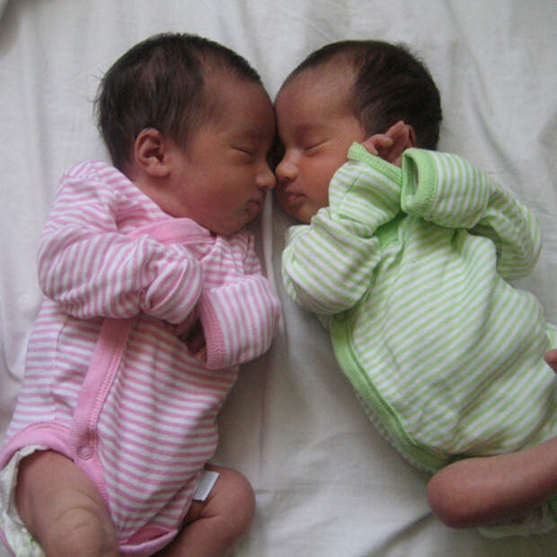baby boy and girl