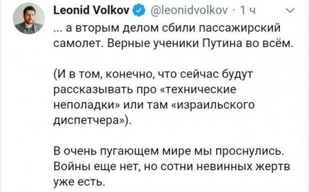 Украинские «патриоты» бездоказательно обвинили в крушении Boeing 737 Россию и Иран
