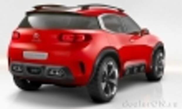 Концепт кроссовера Citroen Aircross / Ситроен Эйркросс – вид спереди сzadi