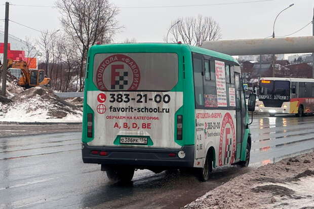 Водитель маршрутки №45 ударил по лицу школьника в Новосибирске