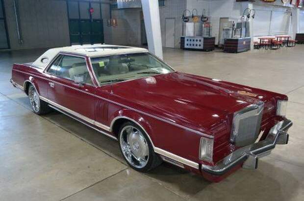 1978 Lincoln Continental Mark V Cartier Pickup V8, АКПП, датчик света, кондей, часы Cartier в приборке, вместо багажника деревянная палуба, диски MOB 20" SOLD: $2,200 авто, автомобили, аукцион, цена