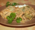 Голубцы с мраморной говядиной во вкуснейшем сметанно-овощном соусе