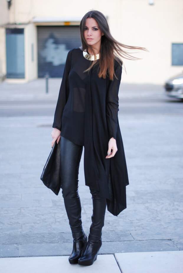 Total black street style