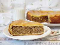 Фото к рецепту: Пирог из творожного теста с ливером