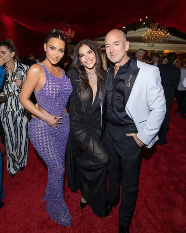 Ким Кардашьян, Джефф Безос и Лорен Санчес