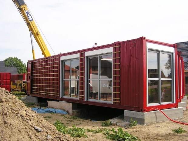 Этапы строительства дома из контейнеров
