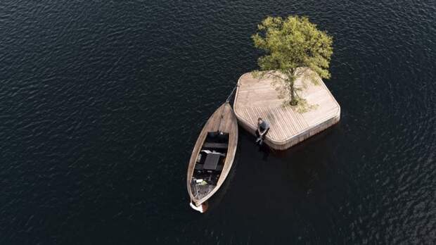Искусственные острова, созданные для общественного пользования в Копенгагенской гавани в мире, гавань, креатив, острова, фантазия