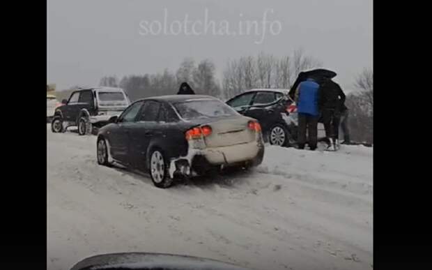 На дороге из Солотчи в Рязань произошло массовое ДТП