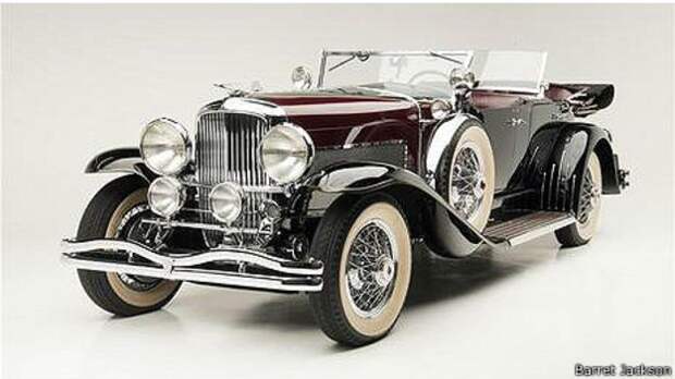 Фаэтон Duesenberg SJ LeBaron Dual Cowl 1929 года