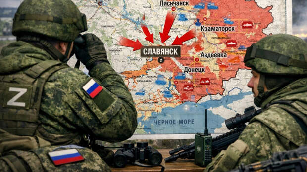 Штурм Славянска ускорился: Взят важный населённый пункт. Русские зажимают гарнизон ВСУ в "клещи"