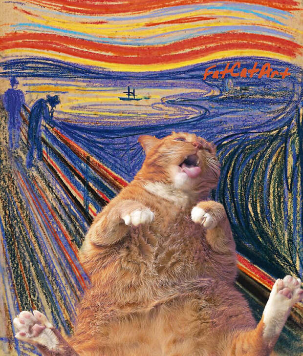 Famous-Paintings-Zarathustra-Fat-Cat-New-Art-Svetlana-Petrova