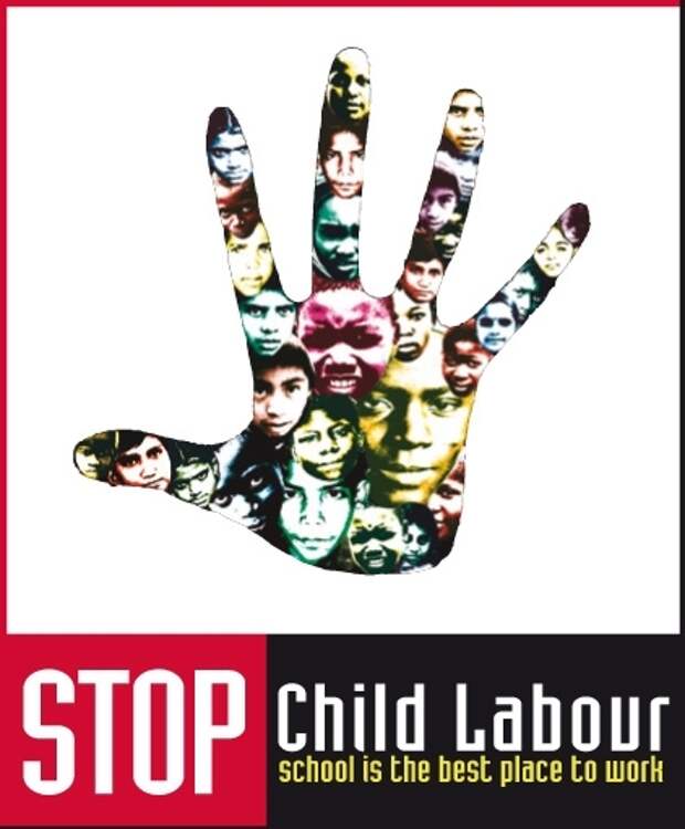 2 tut. World Day against child Labour. International Day against child Labor. Child Labour in the World. Posters about child Labour.