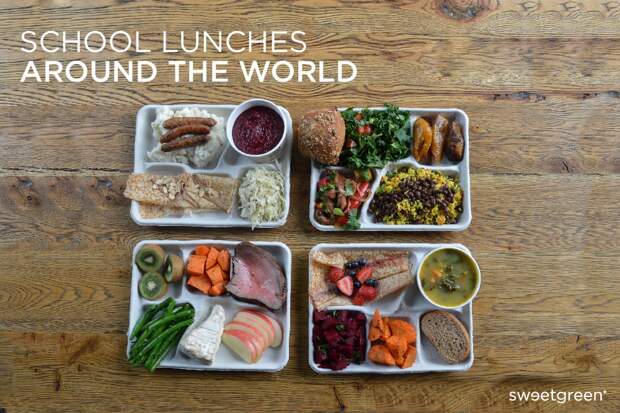 Школьные обеды в разных странах мира ланч, обед, рацион, школа, школьный обед