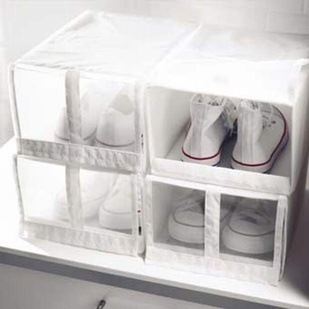 прозрачные коробки для хранения обуви
