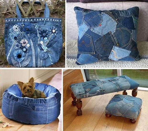 поделки из старых джинсов