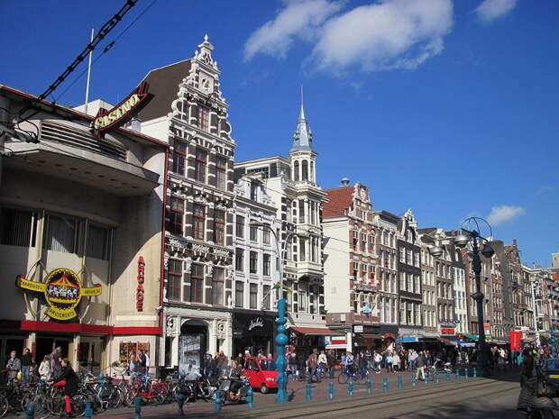Удивительная архитектура Амстердама амстердам, архитектура, дома, здания, фасады