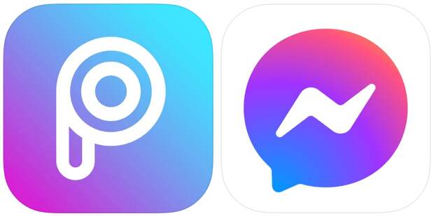 Facebook took the logo from PicsArt