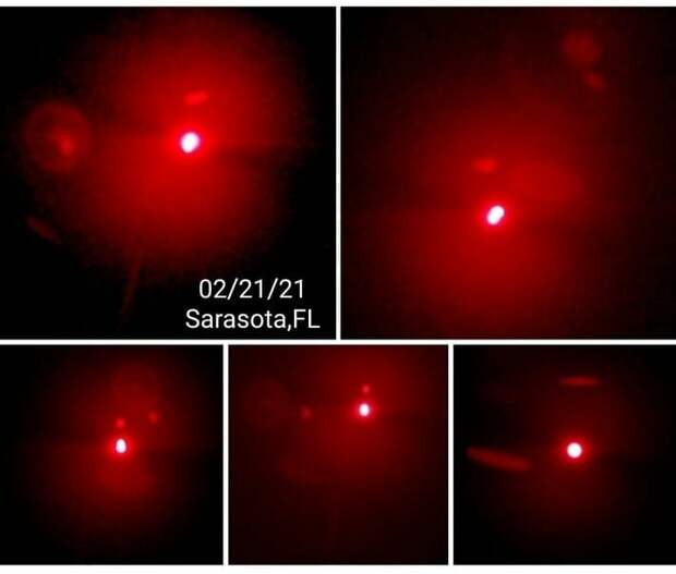 Объект Р7Х ("Красный дракон" ) в Солнечной системе. Снимок бразильских астрономов от 21.02.2021 г. в инфракрасном диапазоне эл волн.