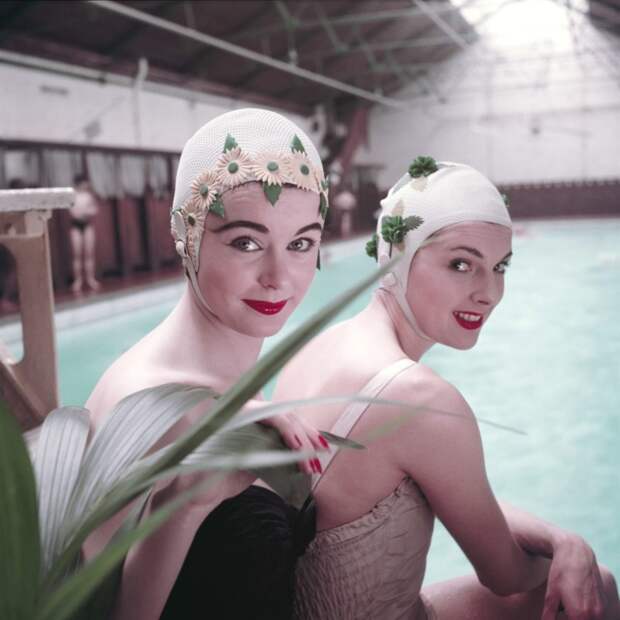 Дамы в купальниках середины прошлого века ХХ век, купальник, мода, ностальгия
