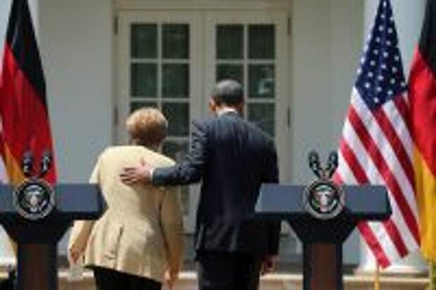 Встреча канцлера Германии Ангелы Меркель с президентом США Бараком Обамой.