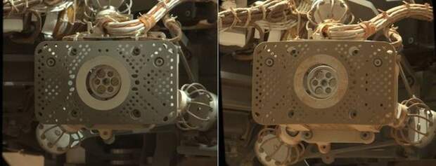 Как изменился марсоход Кьюриосити за два года пребывания на Марсе марс, марсоход