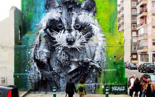 3D стрит-арт Artur Bordalo 3D стрит-арт Artur Bordalo