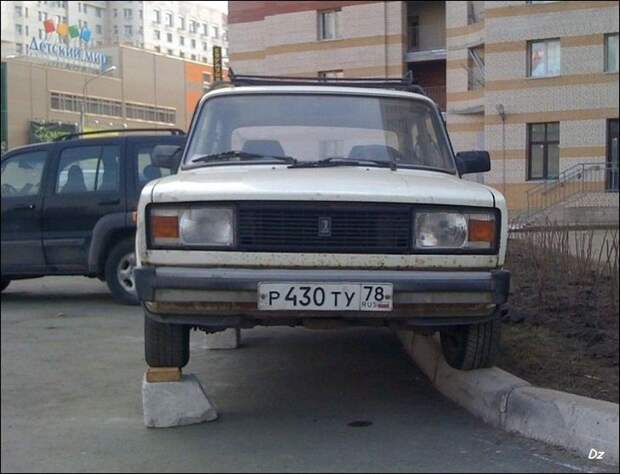 Чудеса парковки parking, авто, курьез, парковка