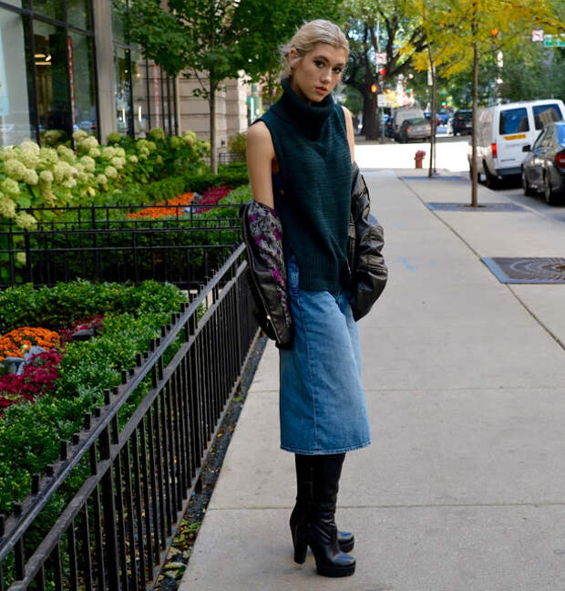fall fashion banana republic, ootd, style blog, leather jacket, culottes, denim, turtleneck, style blog