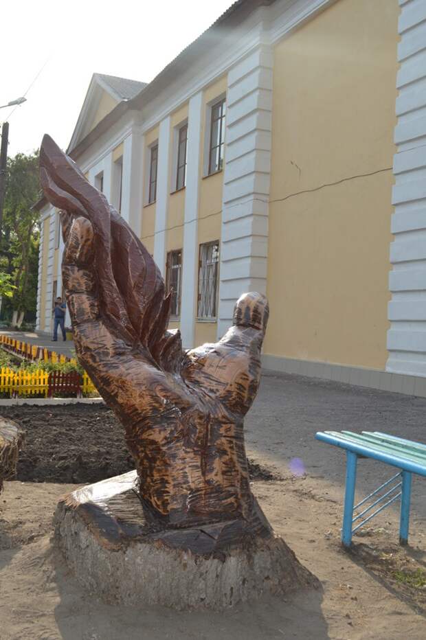 Как я провел лето Александр Ивченко, бензопила, своими руками, сделай сам, скульптура, счастье