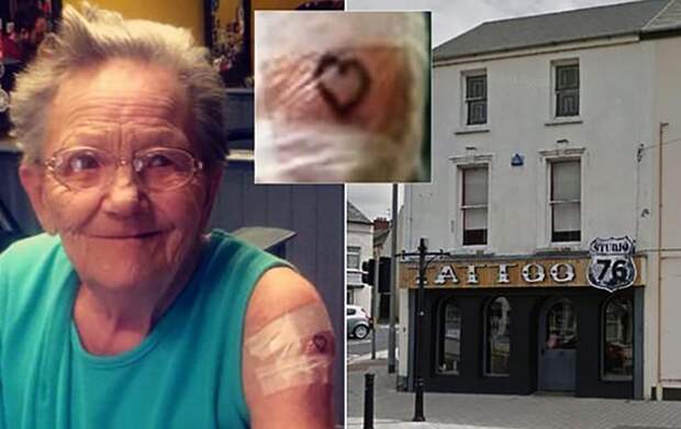 79-летняя ирландка тайком сбежала из дома престарелых ради татуировки