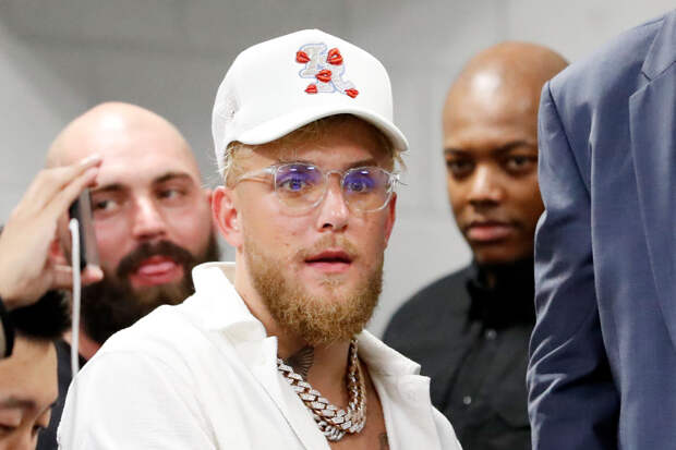 Jake Paul outside of stadium 