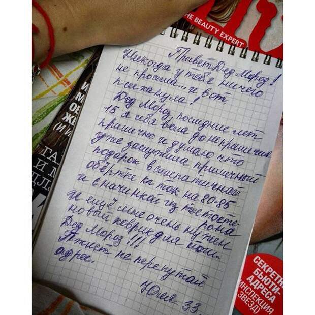 А вы уже написали письмо Деду Морозу?