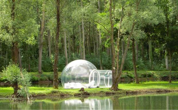 Прозрачный, надувной дом Bubble Tree (2)