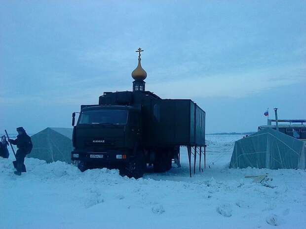 Камаз специального-церковного назначения в войсках ВДВ (9 фото)