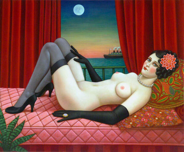 На ложе. Автор: Colette Calascione.