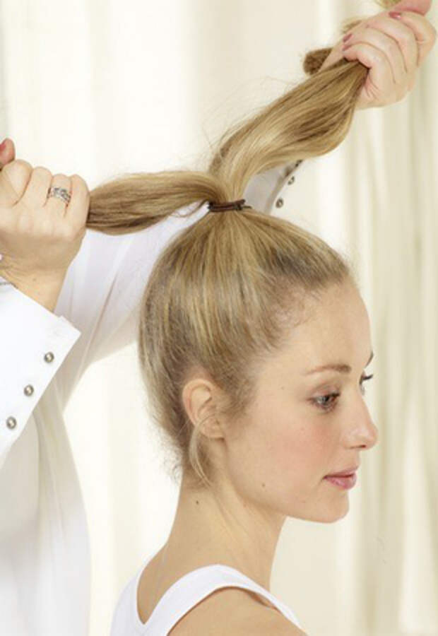Как сделать завязать волосы волосами