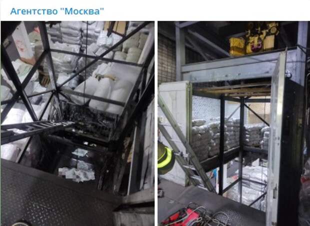 Два человека пострадали при падении лифта на складе в Марьине