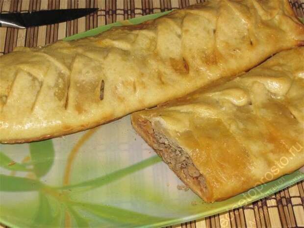 Кулебяка. Очень вкусная кулебяка готова!