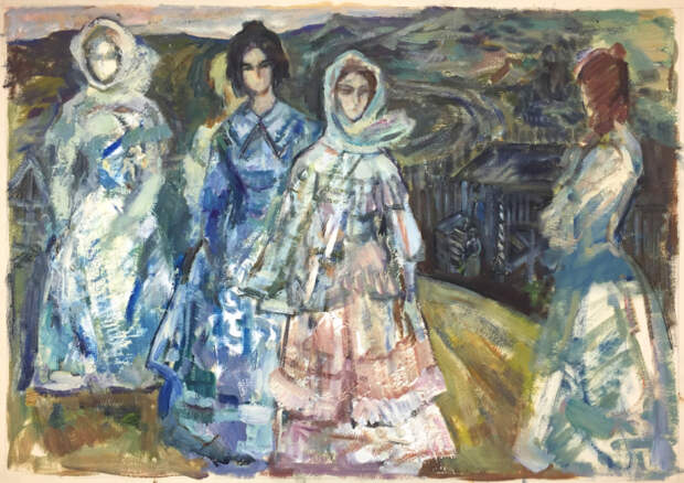 Марианна Давидсон, «Жены декабристов в Сибири». / Фото: www.shishkin-gallery.ru